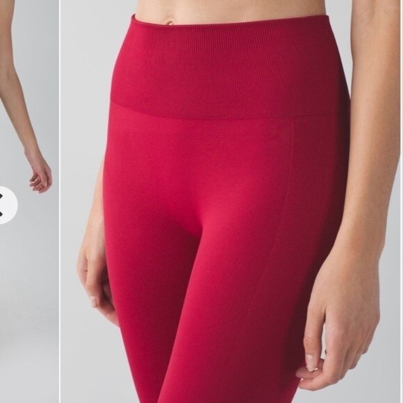 Lululemon Zone Tight Leggings in Cranberry 2 - Picture 3 of 13
